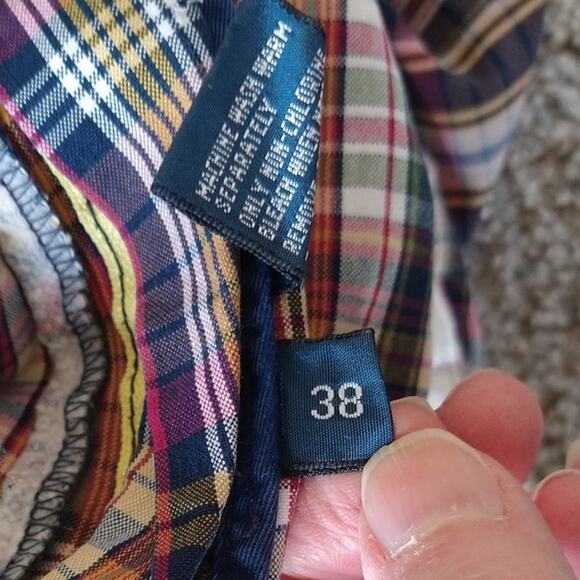 Polo Ralph Lauren Plaid Bermuda Shorts Classic Fit Casual Size 38 - Picture 13 of 14